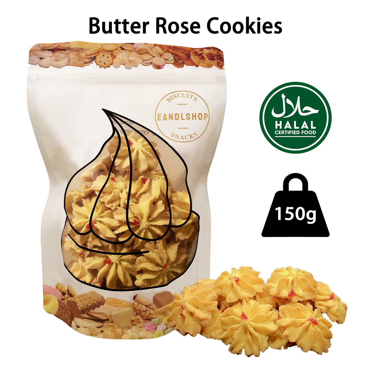 Butter Rose Cookies