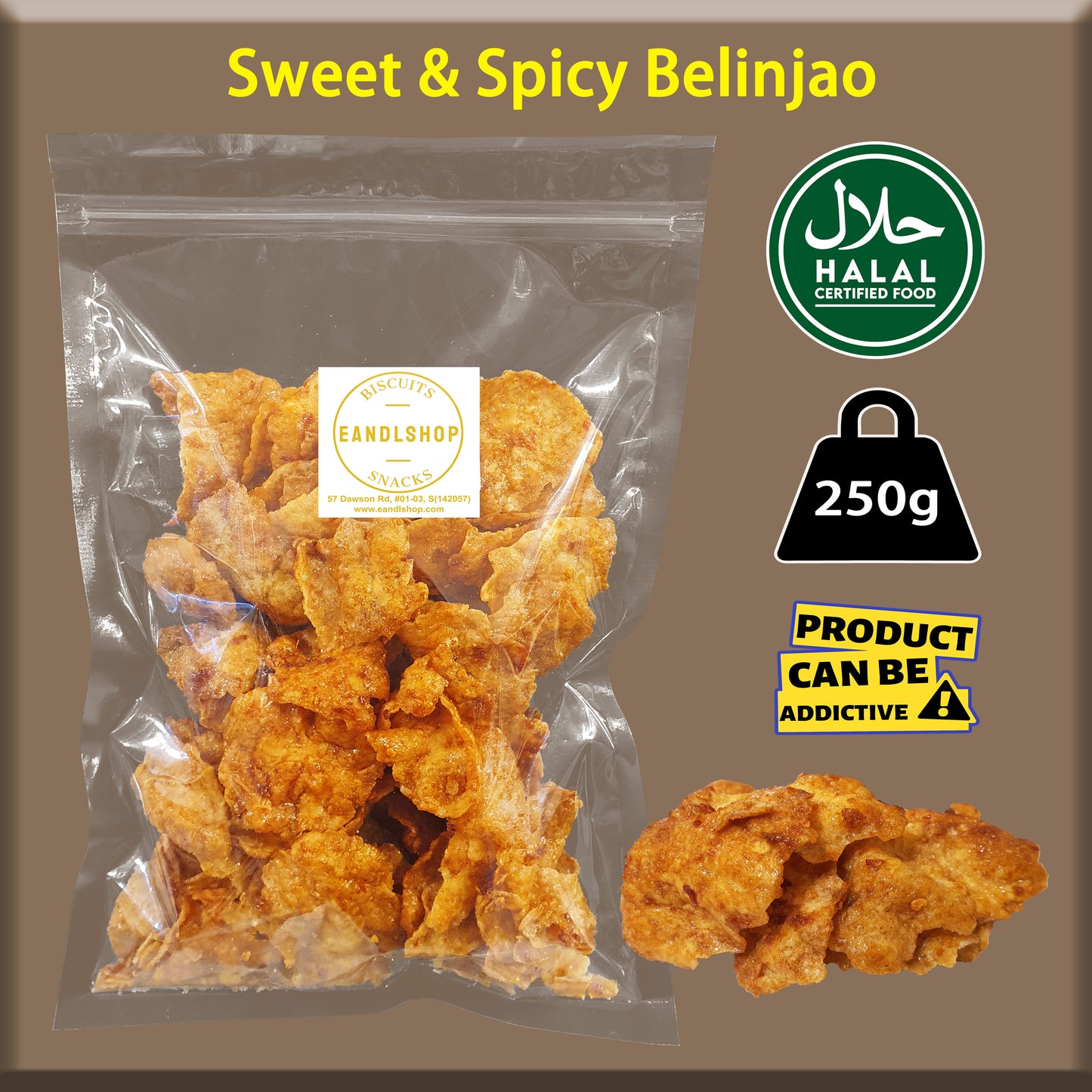 Belinjau Cracker (Sweet & Spicy)