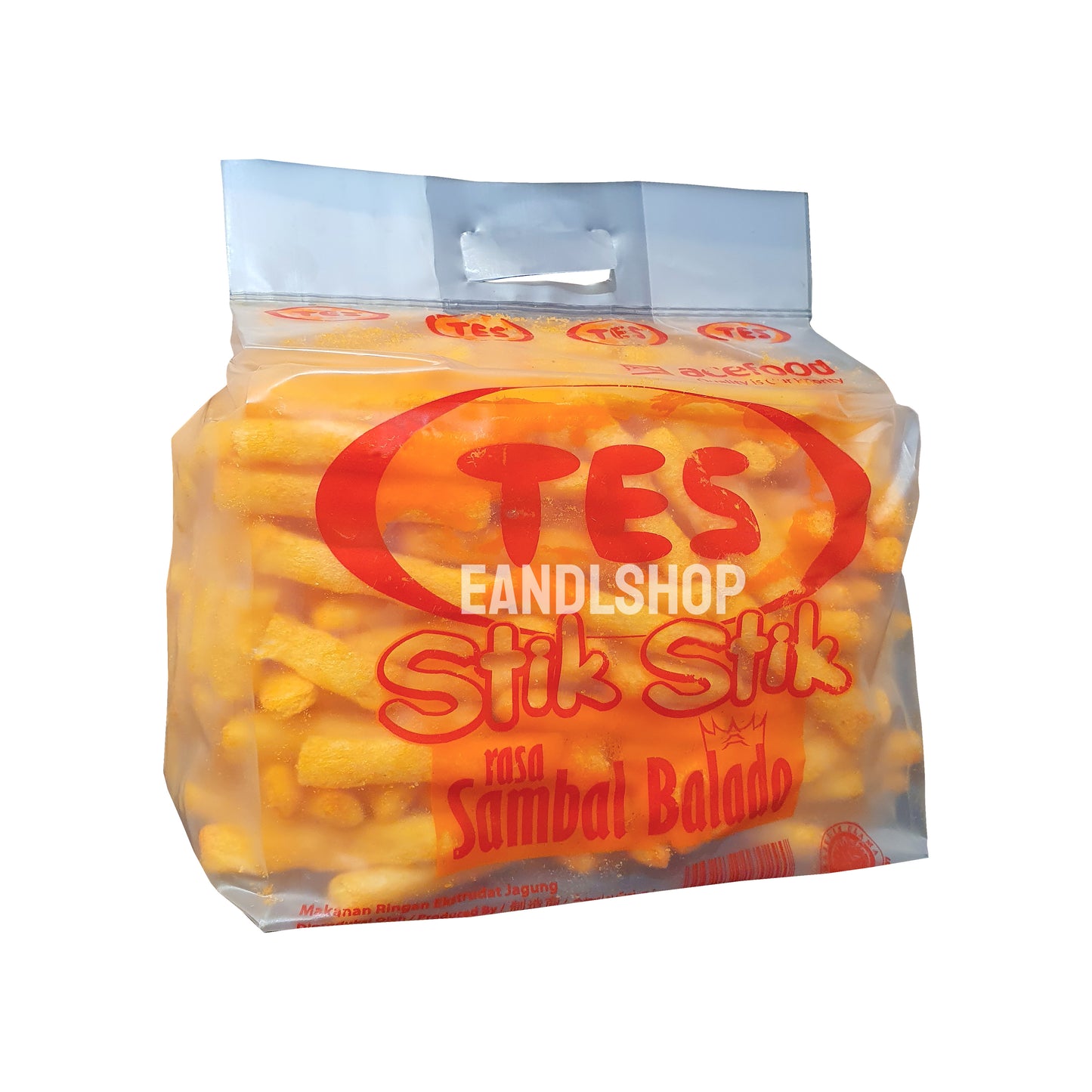 TES sambal balado stick 200g. Old-school biscuits, modern snacks (chips, crackers), cakes, gummies, plums, dried fruits, nuts, herbal tea – available at www.EANDLSHOP.com