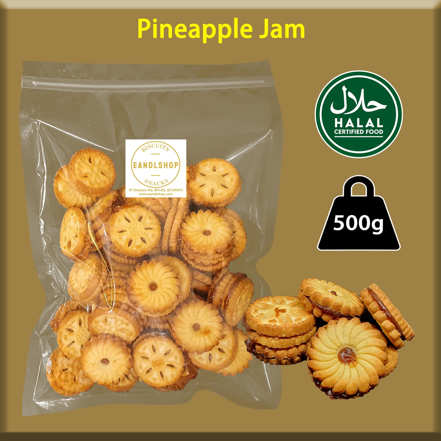 Pineapple Jam Biscuit