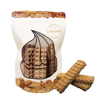 Chocolate Waffles. Old-school biscuits, modern snacks (chips, crackers), cakes, gummies, plums, dried fruits, nuts, herbal tea – available at www.EANDLSHOP.com