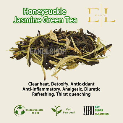 Honeysuckle Jasmine Green Tea (Full Tea Leaf, Yunnan)