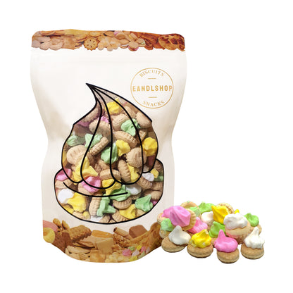 Iced Gem Biscuits. Old-school biscuits, modern snacks (chips, crackers), cakes, gummies, plums, dried fruits, nuts, herbal tea – available at www.EANDLSHOP.com
