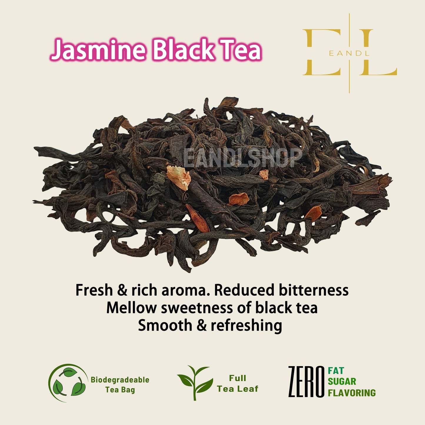 Jasmine Black Tea (Full Tea Leaf, Yunnan)