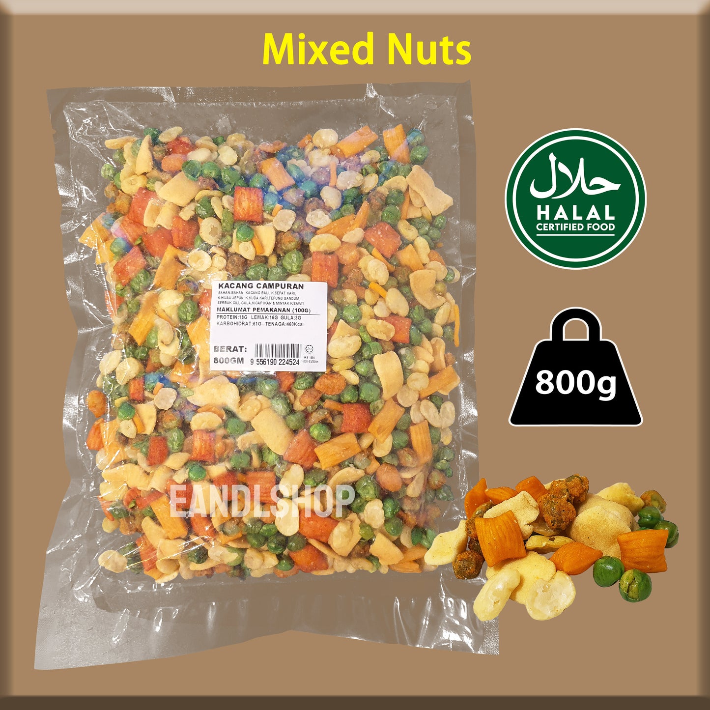 Kacang Puteh (Mixed Nuts)