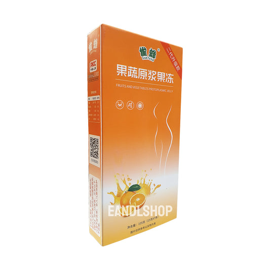 Enzyme Jelly Orange . Old-school biscuits, modern snacks (chips, crackers), cakes, gummies, plums, dried fruits, nuts, herbal tea – available at www.EANDLSHOP.com