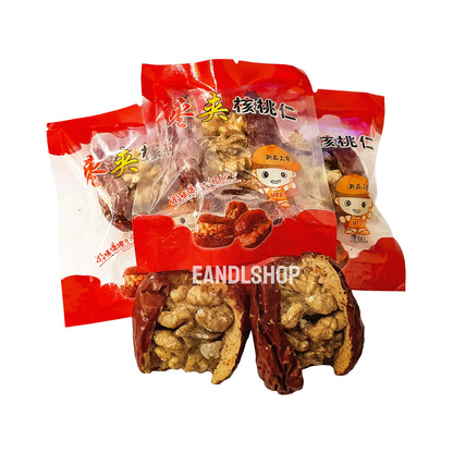 Red Dates with Walnut. Old-school biscuits, modern snacks (chips, crackers), cakes, gummies, plums, dried fruits, nuts, herbal tea – available at www.EANDLSHOP.com
