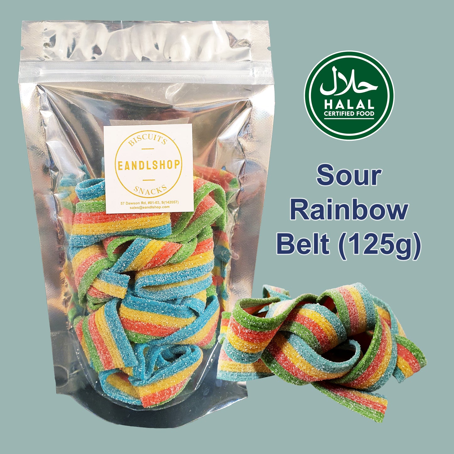 BEBETO Sour Blast (Sour Rainbow Belt)