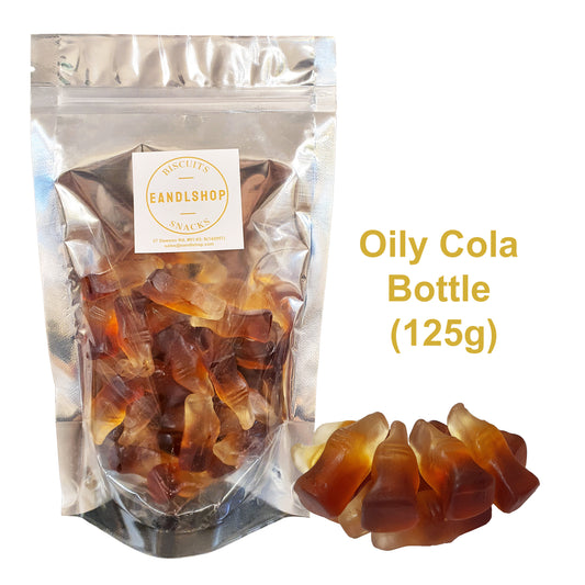 Bebeto Oily Cola Bottle . Old-school biscuits, modern snacks (chips, crackers), cakes, gummies, plums, dried fruits, nuts, herbal tea – available at www.EANDLSHOP.com