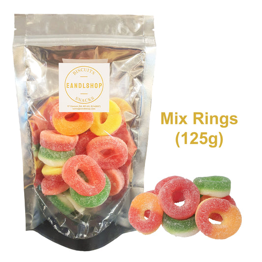 Mix Rings. Old-school biscuits, modern snacks (chips, crackers), cakes, gummies, plums, dried fruits, nuts, herbal tea – available at www.EANDLSHOP.com