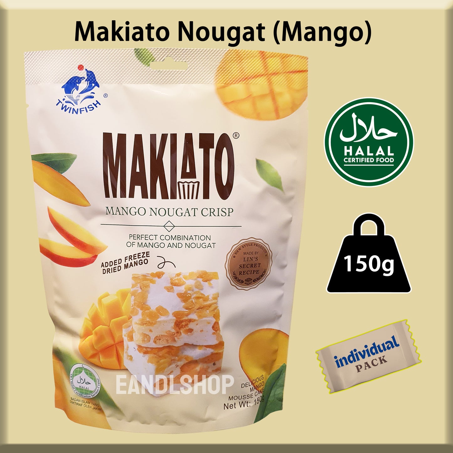 Makiato Nougat Crisp (Mango)