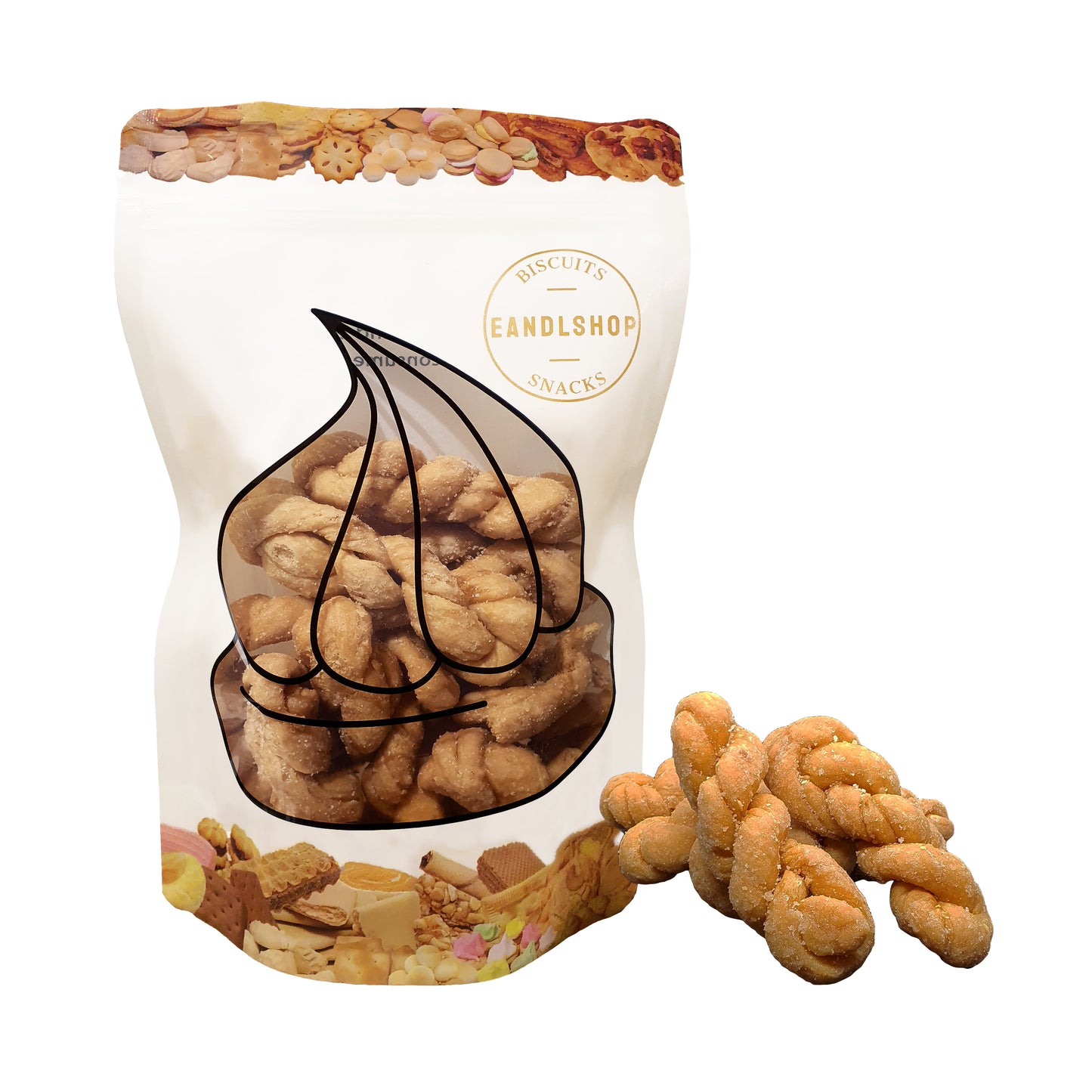 String Cracker. Old-school biscuits, modern snacks (chips, crackers), cakes, gummies, plums, dried fruits, nuts, herbal tea – available at www.EANDLSHOP.com