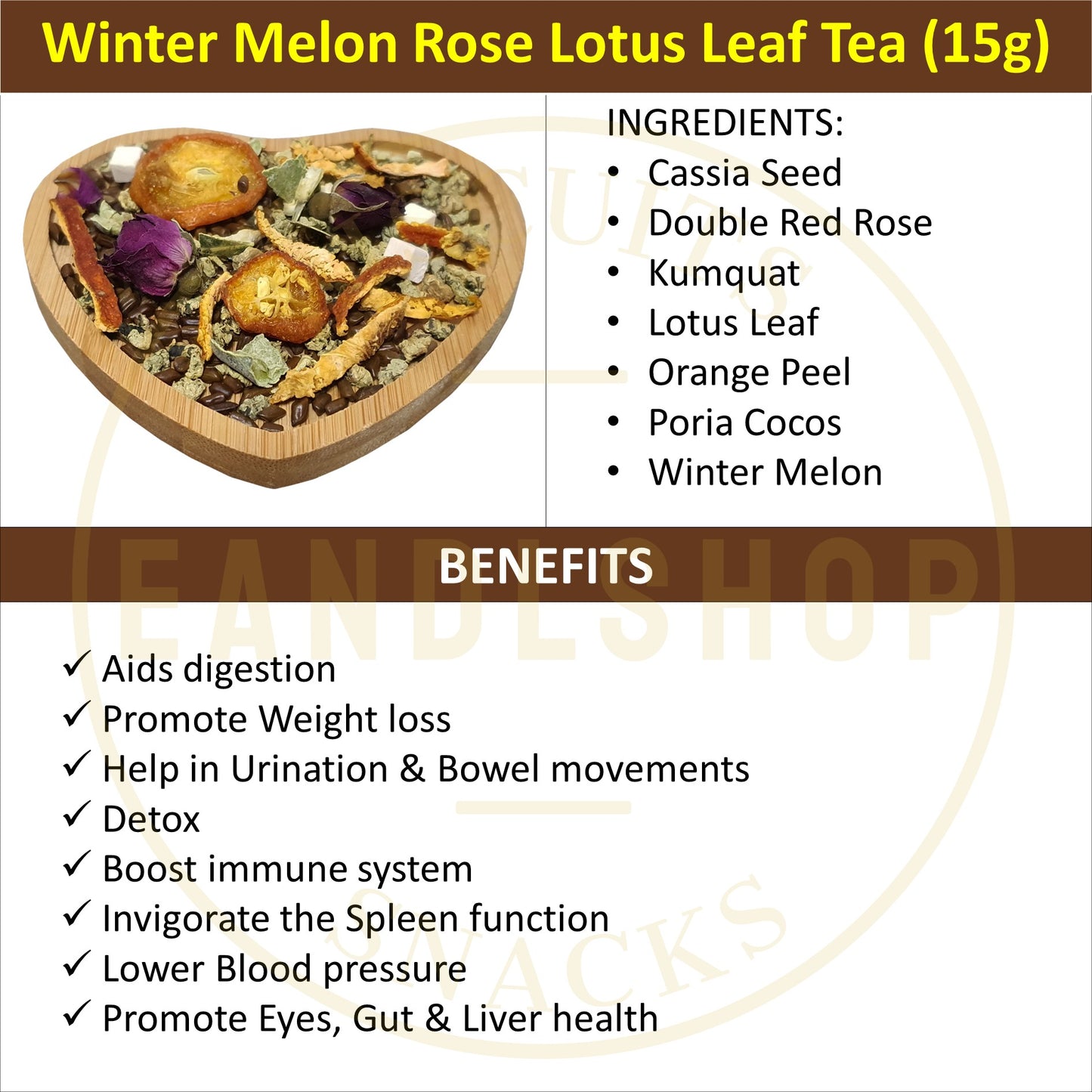 Flower Tea (Winter Melon Rose Lotus Leaf)