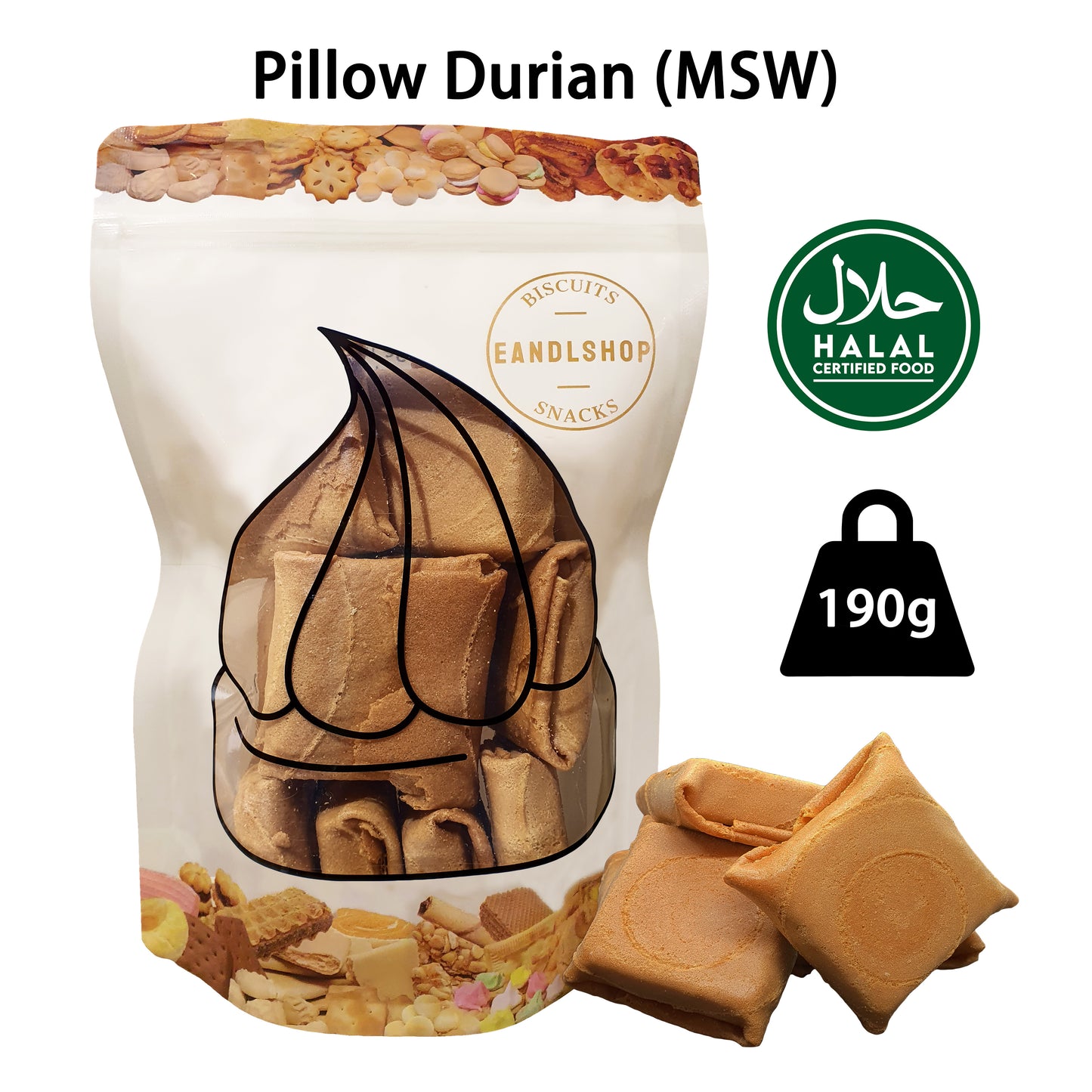 Pillow Wafer (Mao Shan Wang Durian)