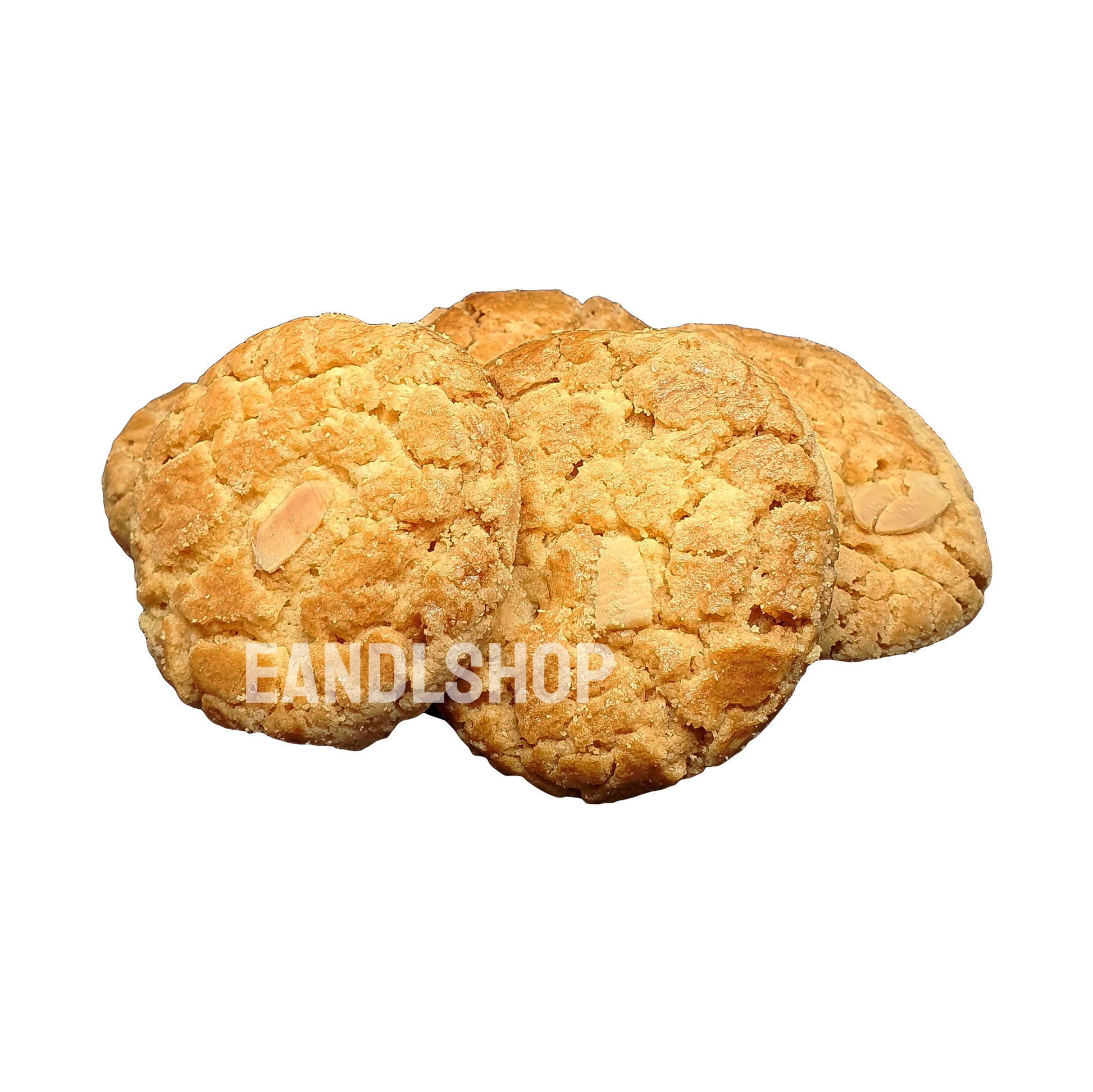 Almond Flake Cookies 500g. Old-school biscuits, modern snacks (chips, crackers), cakes, gummies, plums, dried fruits, nuts, herbal tea – available at www.EANDLSHOP.com