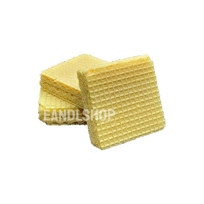 Durian Wafer (Square). Old-school biscuits, modern snacks (chips, crackers), cakes, gummies, plums, dried fruits, nuts, herbal tea – available at www.EANDLSHOP.com