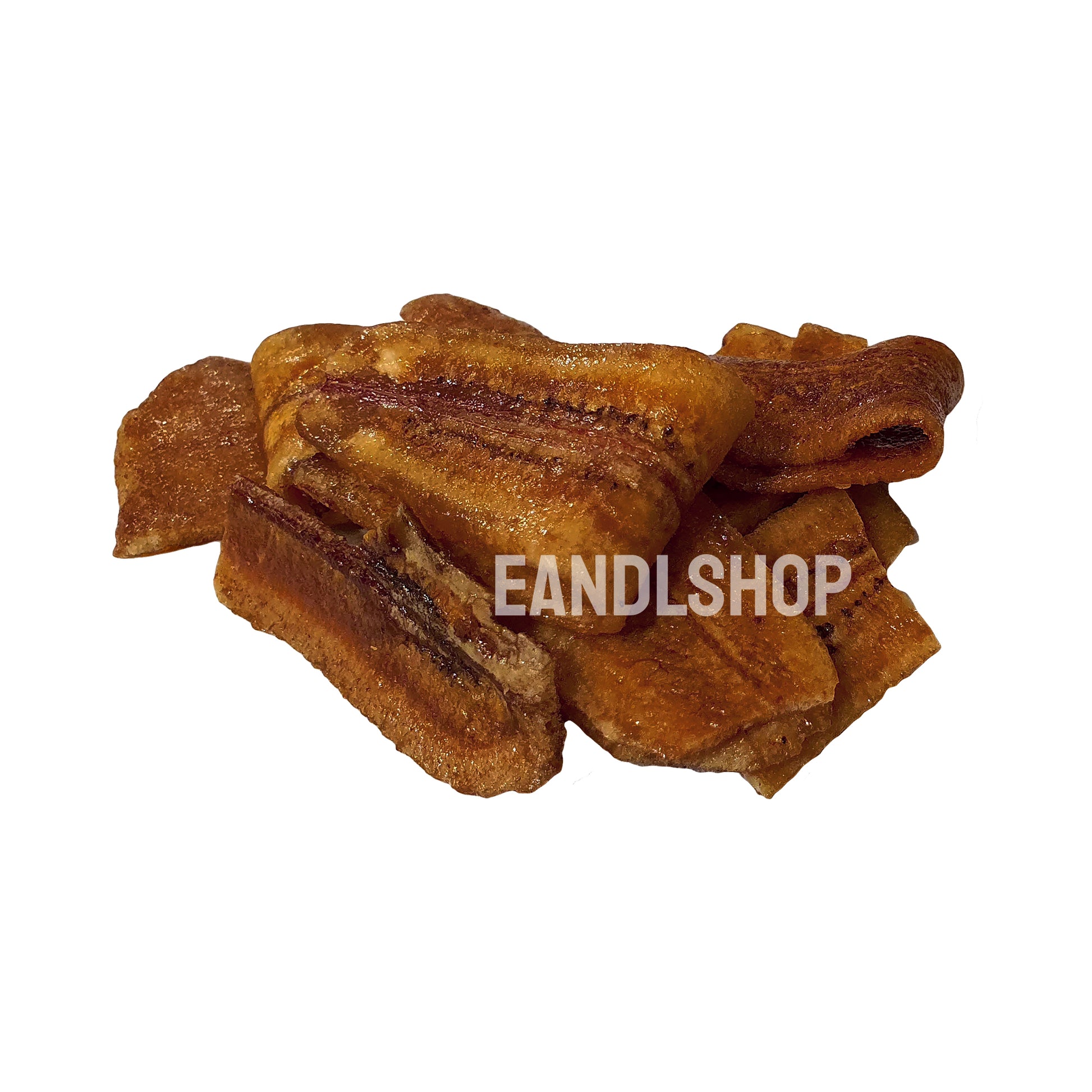 Banana Chips (Honey). We offer biscuits, chips, crackers, cakes, gummies, plums, dried fruits, nuts, and herbal tea. Visit www.EANDLSHOP.com for more info.