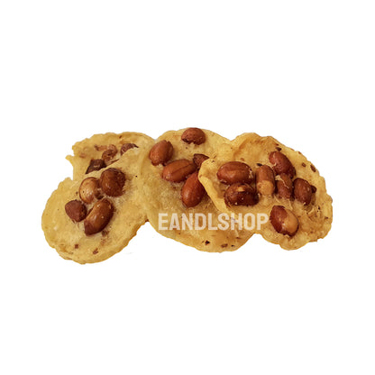 Peanut Cracker (Tempeyek) . Old-school biscuits, modern snacks (chips, crackers), cakes, gummies, plums, dried fruits, nuts, herbal tea – available at www.EANDLSHOP.com